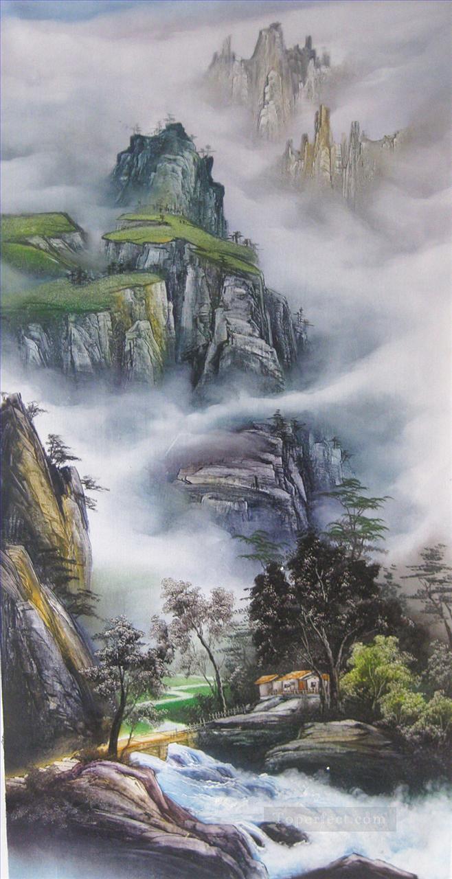 Traditional Mountains Chinese Landscape Oil Paintings